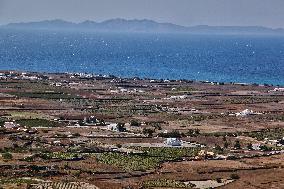 Daily Life On Santorini Island