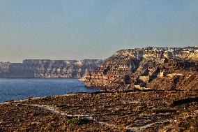 Daily Life On Santorini Island