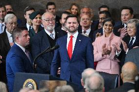 Trump and Vance Swearing-In Ceremony - USA