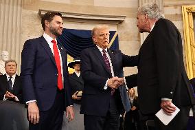 President Donald Trump Speaks After Being Sworn In - USA