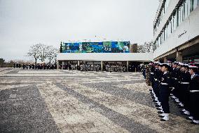 President Macron Presents Wishes To French Armies - France