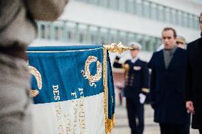 President Macron Presents Wishes To French Armies - France