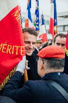 President Macron Presents Wishes To French Armies - France