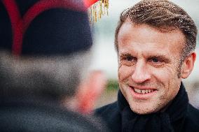 President Macron Presents Wishes To French Armies - France