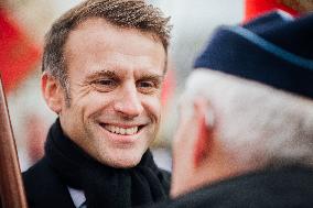 President Macron Presents Wishes To French Armies - France