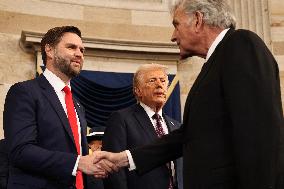 Trump and Vance Swearing-In at the US Capitol - DC