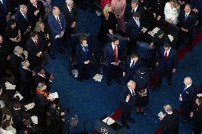 Trump and Vance Swearing-In at the US Capitol - DC