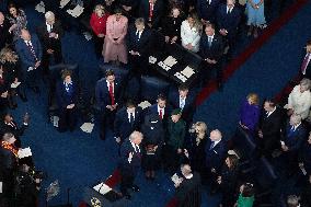 Trump and Vance Swearing-In at the US Capitol - DC