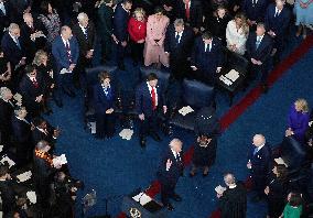 Trump and Vance Swearing-In at the US Capitol - DC