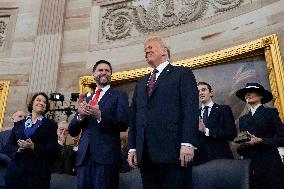 Trump and Vance Swearing-In at the US Capitol - DC