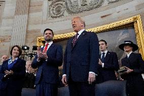 Trump and Vance Swearing-In at the US Capitol - DC