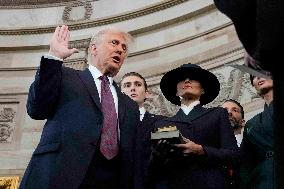 Trump and Vance Swearing-In at the US Capitol - DC