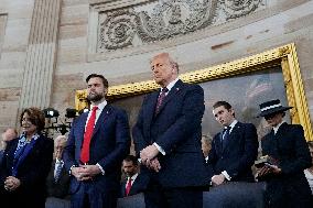 Trump and Vance Swearing-In at the US Capitol - DC