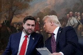 Trump and Vance Swearing-In at the US Capitol - DC