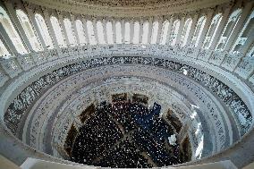 Trump and Vance Swearing-In at the US Capitol - DC