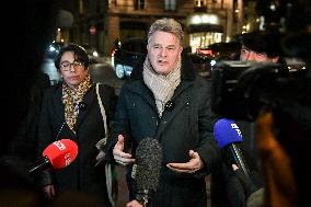 Fabien Roussel meets Interior Minister Bruno Retailleau in Paris FA