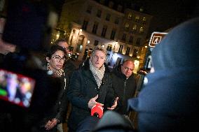 Fabien Roussel meets Interior Minister Bruno Retailleau in Paris FA