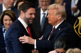 President Trump And VP JD Vance At Presidential Inauguration - USA
