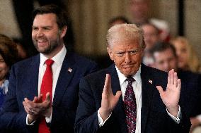 President Trump And VP JD Vance At Presidential Inauguration - USA