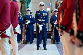 President Trump Reviews Troops - USA