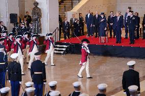 President Trump Reviews Troops - USA