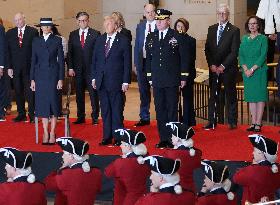 President Trump Reviews Troops - USA