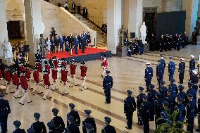 President Trump Reviews Troops - USA