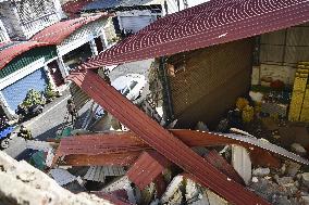 Aftermath of earthquake in southern Taiwan