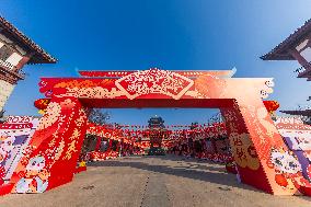 Hanging Lanterns Welcome Chinese Lunar New Year