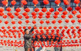 Hanging Lanterns Welcome Chinese Lunar New Year