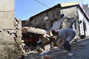 Aftermath of earthquake in southern Taiwan