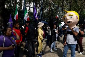 Protest Against U.S. President Donald Trump's Deportation Policy