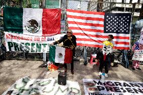 Protest Against U.S. President Donald Trump's Deportation Policy