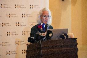 The Mother Of Missing American Journalist Austin Tice Holds A Press Conference In Damascus