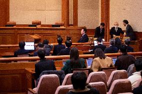 Yoon Attends Hearing Of Impeachment Trial - Seoul