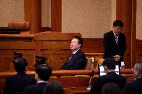 Yoon Attends Hearing Of Impeachment Trial - Seoul