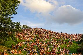 Olympic Mountain In Munich For Free Concert Experience