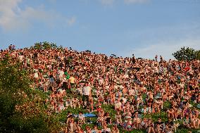 Olympic Mountain In Munich For Free Concert Experience