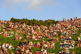Olympic Mountain In Munich For Free Concert Experience