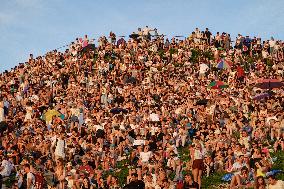 Olympic Mountain In Munich For Free Concert Experience