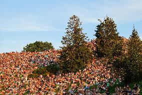 Olympic Mountain In Munich For Free Concert Experience