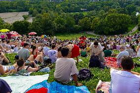 Olympic Mountain In Munich For Free Concert Experience
