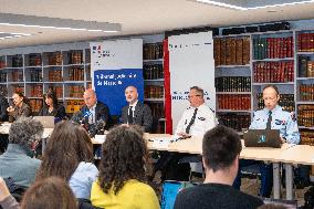 Press Conference on Drug Trafficking - Marseille