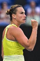 Australian Open - Sabalenka Defeats Pavlyuchenkova In Womens Quarter-Final