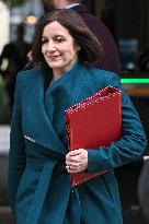 Bridget Phillipson, Leaves Downing Street After The Weekly Cabinet Meeting On January 21, 2025