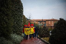 MOTORI - Formula 1 - Tifosi della Ferrari per la prima di Lewis Hamilton sulla Rossa