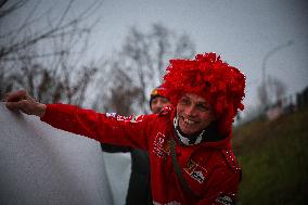 MOTORI - Formula 1 - Tifosi della Ferrari per la prima di Lewis Hamilton sulla Rossa