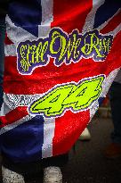 MOTORI - Formula 1 - Ferrari supporters for the first time of Lewis Hamilton on Ferrari F1