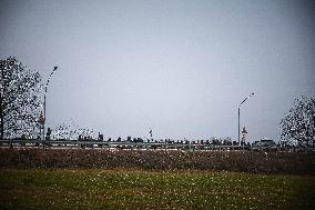 MOTORI - Formula 1 - Ferrari supporters for the first time of Lewis Hamilton on Ferrari F1