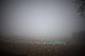 MOTORI - Formula 1 - Ferrari supporters for the first time of Lewis Hamilton on Ferrari F1